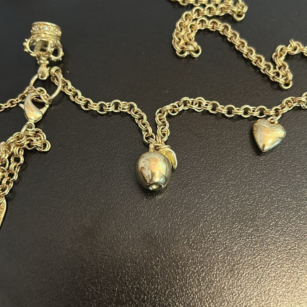 Stella & Dot Vintage Wonderland Necklace #187 Charms gold tone - Picture 3 of 7
